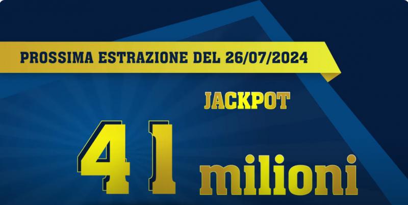 EuroJackpot - Prossima estrazione 26/07/2024 - JACKPOT 41 MILIONI DI EURO